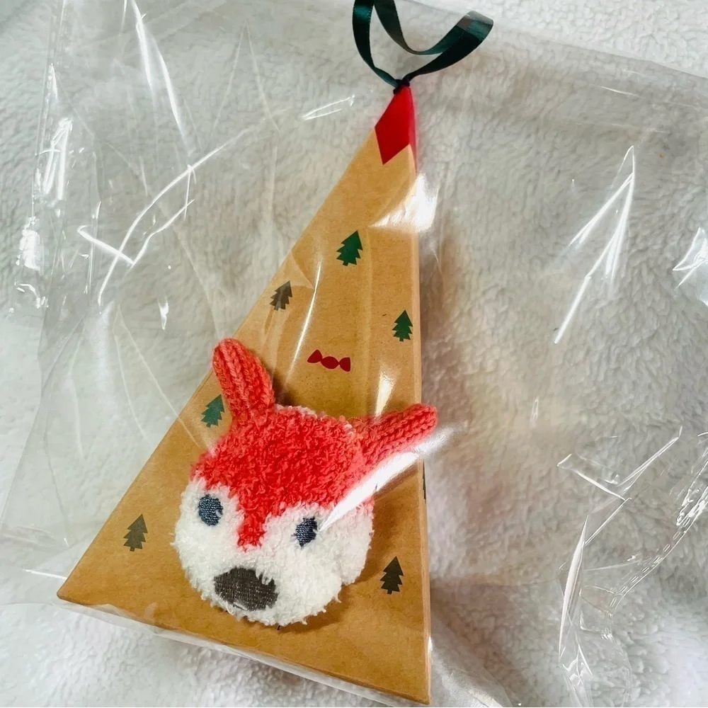 NWT Fox & Bunny Christmas Gift Socks - 3D Fluffy Thick Warm Winter Socks M 5-10